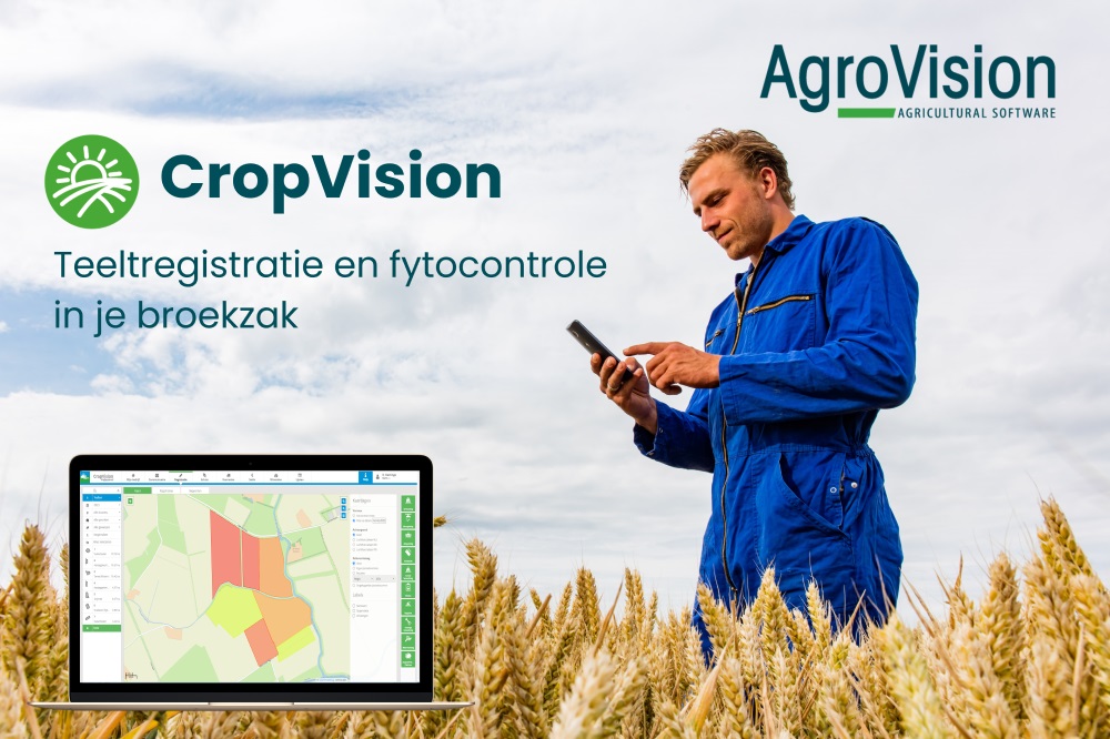 Teeltregistratie en fytoweb in je broekzak met CropVision teeltsoftware