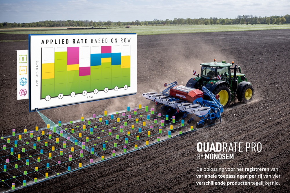 Monosem introduceert QuadRate Pro geïntegreerd in ValoTerra zaaimachine