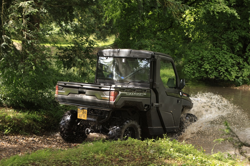 Polaris Ranger kent geen watervrees