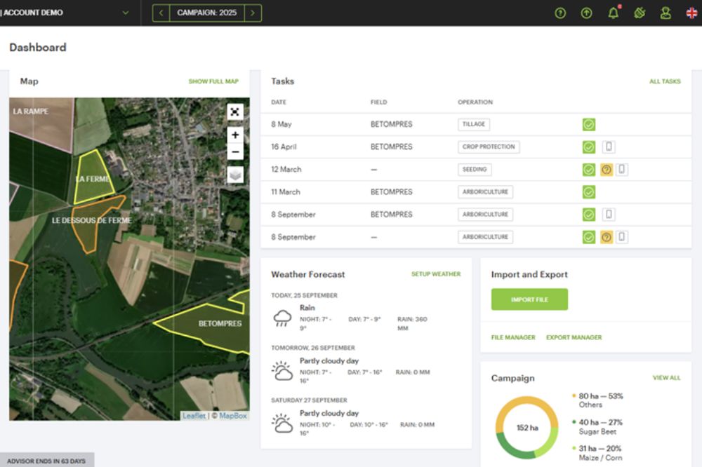 Koppeling tussen dataplatform MyEasyFarm en AVR aardappelrooiers