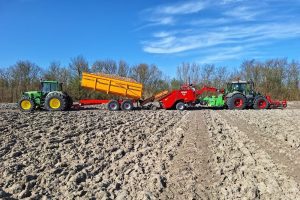 Poten onder ideale omstandigheden: lichte combinatie, lage bodemdruk en perfect weer